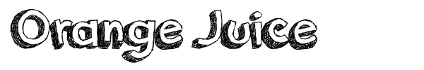 Orange Juice font preview